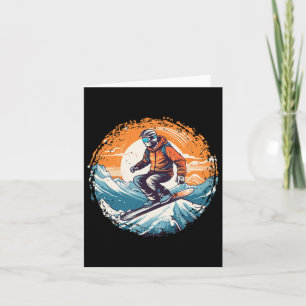 Cool für Snowboard und Ski Lover im weißen Mund Karte
