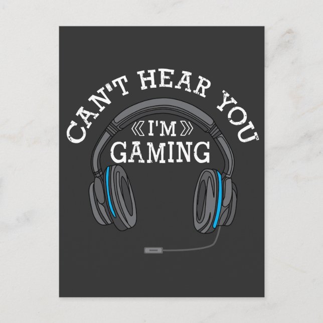 Cool Gamer Headphones Nerd Pro Im Gaming-Geschenk Postkarte (Vorderseite)