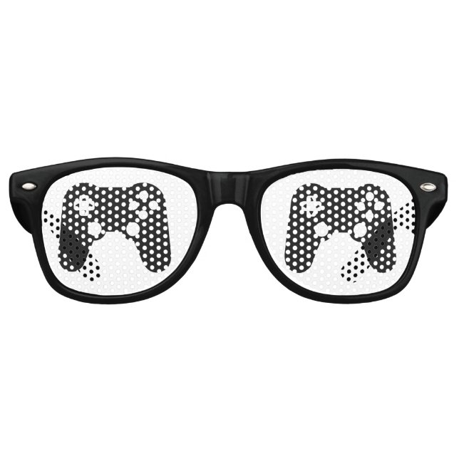 Cool Gamer-Party Partybrille (Vorderseite)