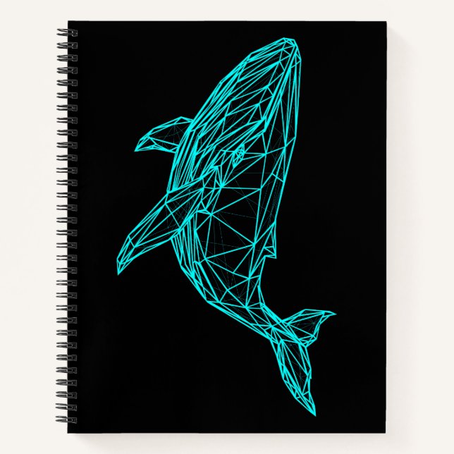 Cool Gamer Whale Deluxe Spiral Notebook Notizbuch (Vorderseite)