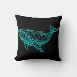 Cool Gamer Whale Throw Pillow Kissen
