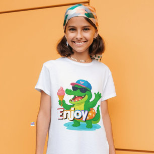 Cool Gator Summer Vibes T - Shirt - Genießen Sie d