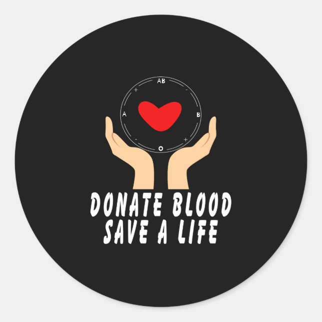 Cool geben runder aufkleber (Vorderseite)