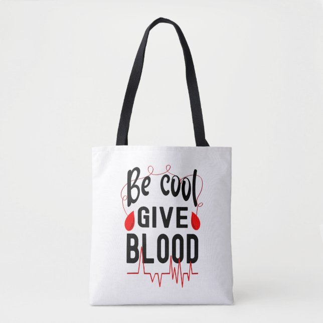 Cool geben Sie Blut, Blutgerinnsel spenden Tasche (Vorderseite)