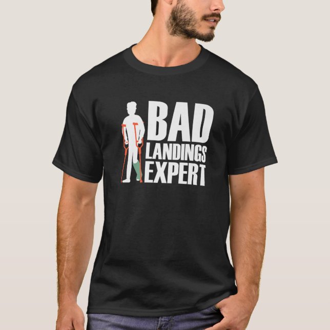 Cool gebrochener Lunge Frauen gebrochen Fuß KN T-Shirt (Vorderseite)