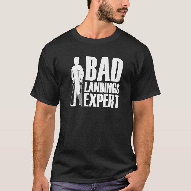 Cool gebrochener Lunge Frauen gebrochen Fuß KN T-Shirt (Vorderseite)