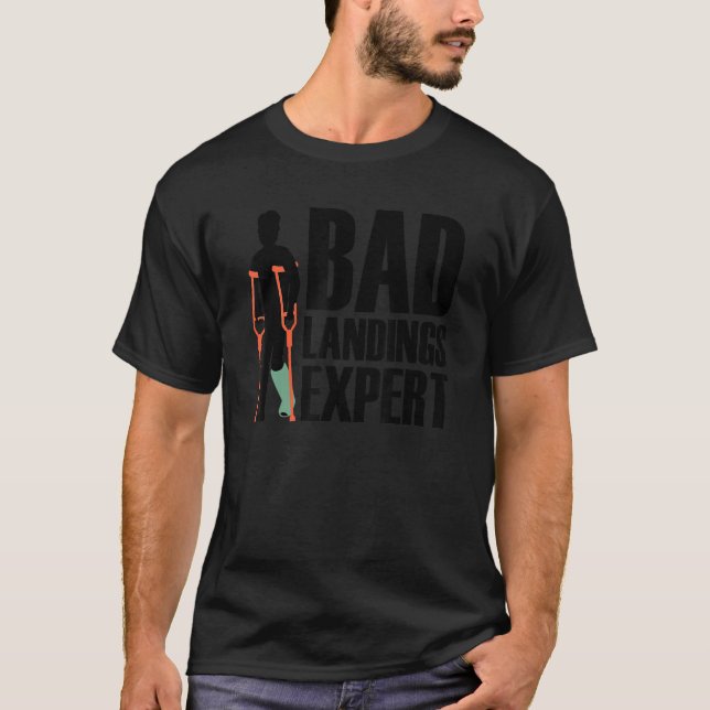 Cool gebrochener Lunge Frauen gebrochen Fuß KN T-Shirt (Vorderseite)