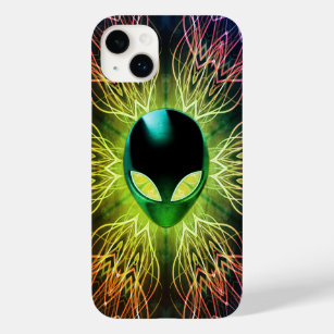 Cool Geeky Sci-fi Fraktal Art Alien Case-Mate iPhone 14 Plus Hülle