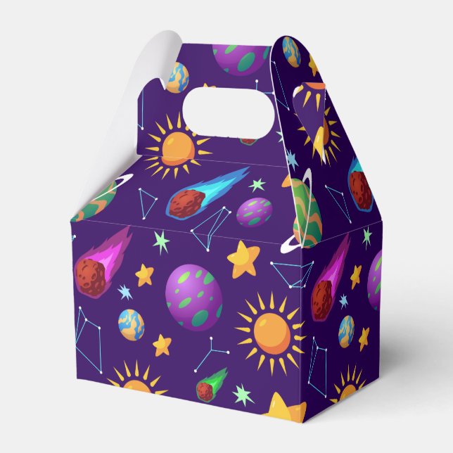 Cool geflieste Galaxiefreunde Geschenkschachtel (Vorderseite)