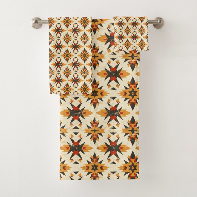 Cool gefliester Western Badhandtuch Set (Insitu)