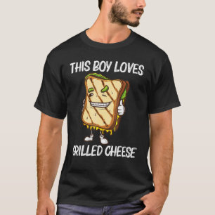 Cool gegrillter Käse Art für Jungen Kinder Sandwic T-Shirt