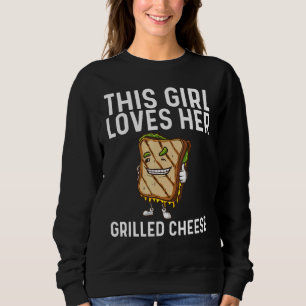 Cool gegrillter Käse Art für Mädchen Kinder Sandwi Sweatshirt