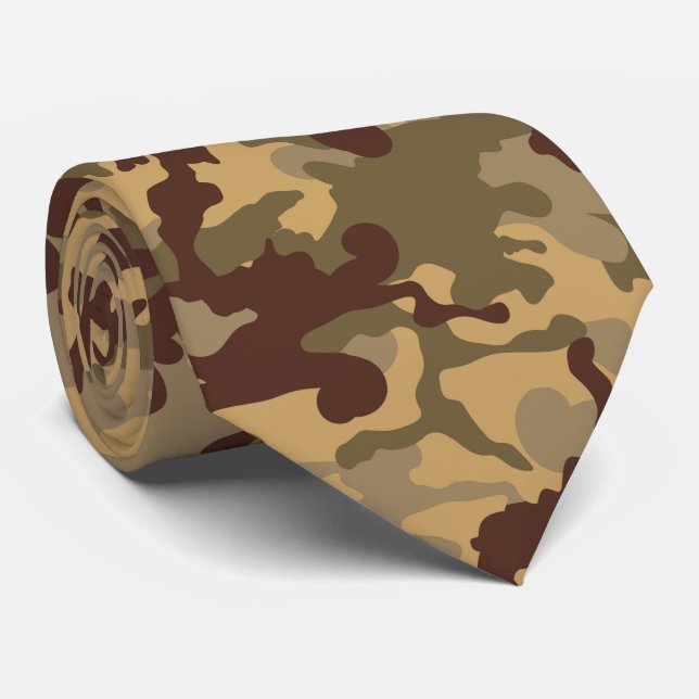 cool gekachelte Camouflage Krawatte (Gerollt)
