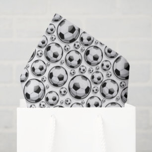 Cool gekachelte Fußballsportfans Seidenpapier