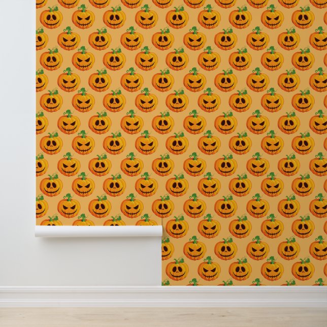 Cool gekachelte Halloween-Kürbis Tapete (Anwendung)