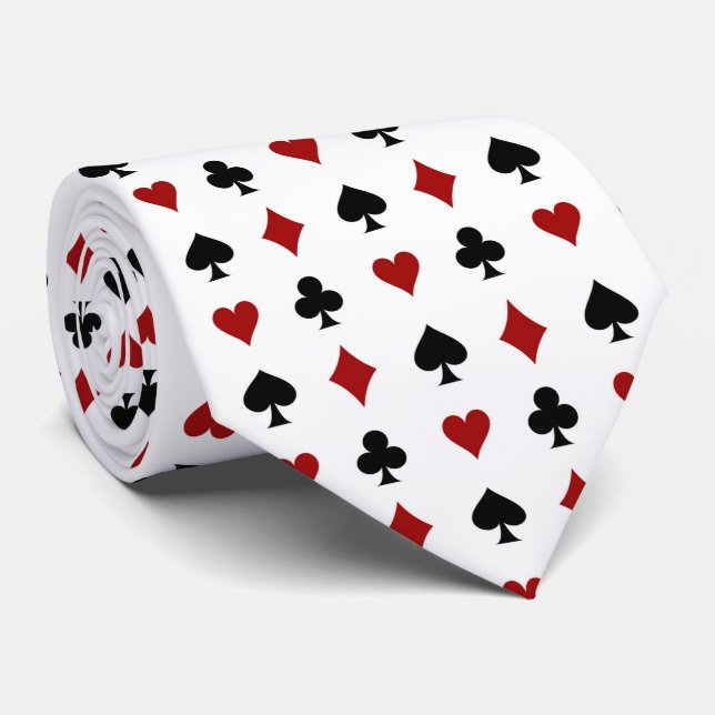 cool gekacheltes Kartenspiel Krawatte (Gerollt)