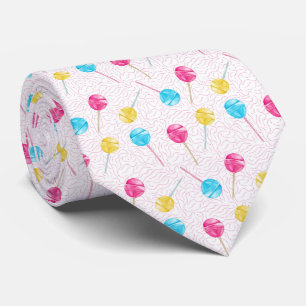 cool gekacheltes Lollipop-Muster Krawatte