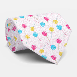 cool gekacheltes Lollipop-Muster Krawatte