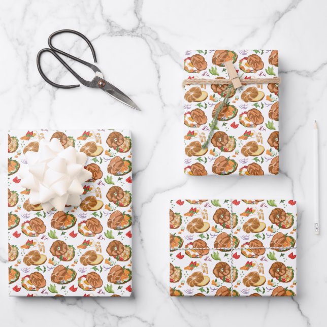 cool gekacheltes Party Sandwich-Geschäft Geschenkpapier Set (Vorderseite)