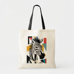 Cool Geometrie Zebra African Wildlife Tragetasche