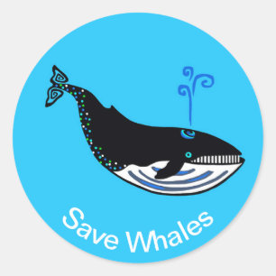 Cool - Gerettet WALES - Natur - Erhaltung - Blau Runder Aufkleber