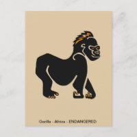 Cool gezogene Waren - GORILLA - Ape - Primat -