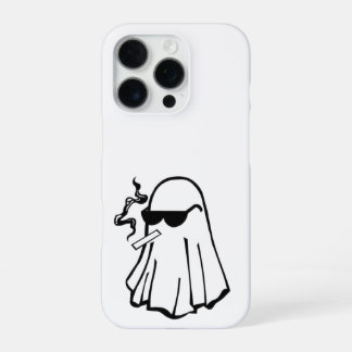 Cool Ghost with Cigarette – Halloween Phone Case iPhone 16 Pro Hülle