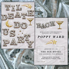 Cool Girl Glam Glitzer Metallic Einladung