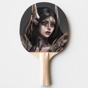 Cool Girl Goth Warrior Tischtennis Schläger