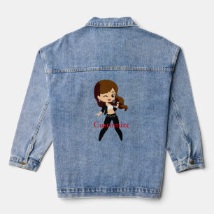 Cool Girl Sings Karaoke Thunder_Cove Jeansjacke