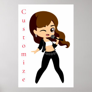 Cool Girl Sings Karaoke Thunder_Cove Poster