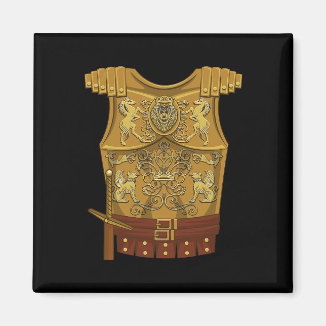 Cool Gladiator Halloween Combat Kostüm Kämpfer Gi Magnet (Vorne)