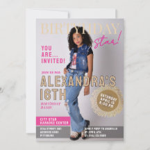 Cool Glam 16th Birthday Magazine Cover News Photo