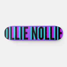 Cool Glitch Purple Ollie Nollie Skateboard Deck