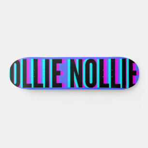 Cool Glitch Royal Blue Ollie Nollie Skateboard