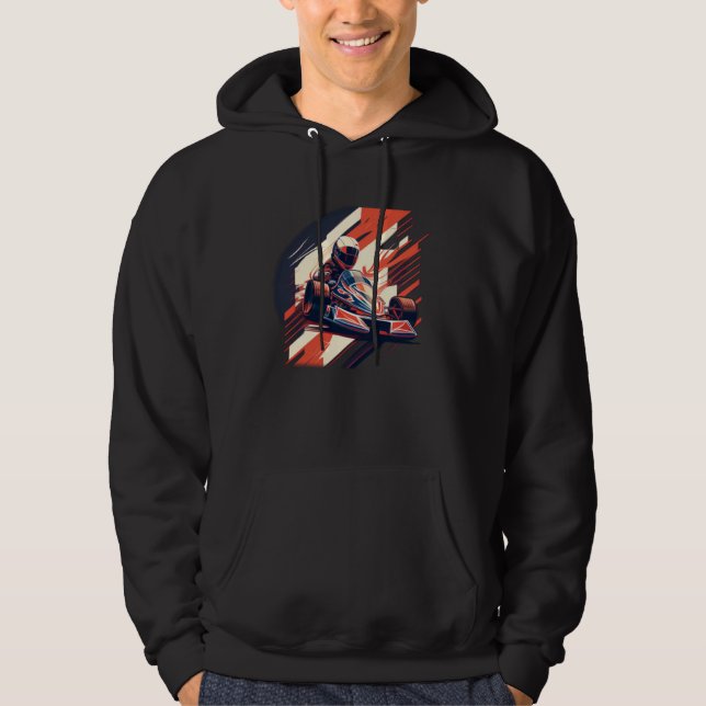 Cool Go Kart Hoodie (Vorderseite)
