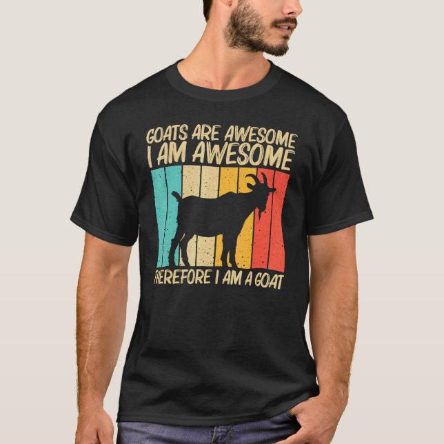 Cool Goat For Men Women Goat Farmer Farming T-Shirt (Vorderseite)