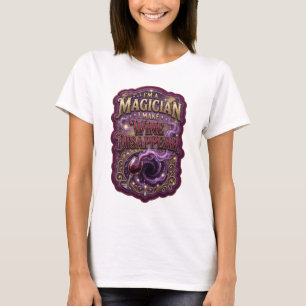 Cool Gold ICH BIN EIN ZAUBERER ICH LASS WEIN VERSC T-Shirt