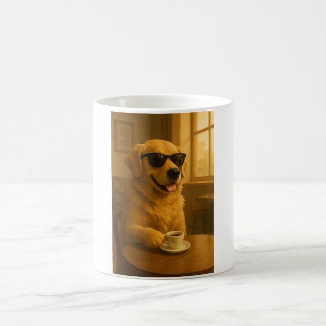 Cool Golden Retriever Coffee Mug Kaffeetasse (Mittel)