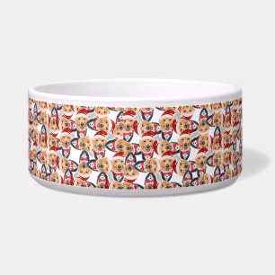 Cool Golden Retriever Name Weihnachten Muster Napf