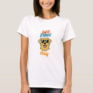 Cool Golden Retriever with Cool Quote T-shirt