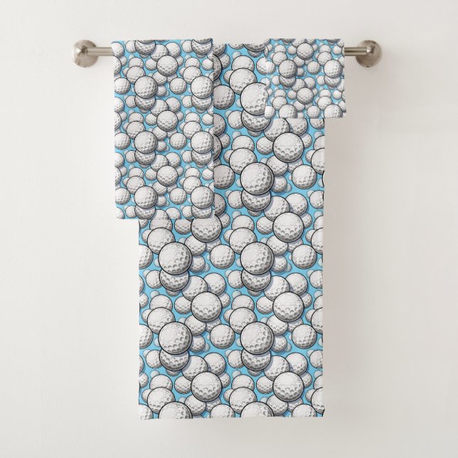 cool golf ball sport motif carrelé (En situation)
