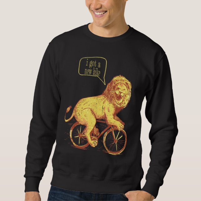 Cool Got ein neues Bike-Sprichwort Hey Mann Sweatshirt (Vorderseite)