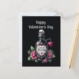 Cool-gotische Valentinische Liebe Feiertagspostkarte