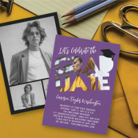 Cool Graduate Cutout Foto Moderne Graduierungspart
