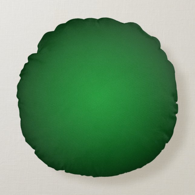 Cool Grainy Green-Black Vignette Rundes Kissen (Vorderseite)