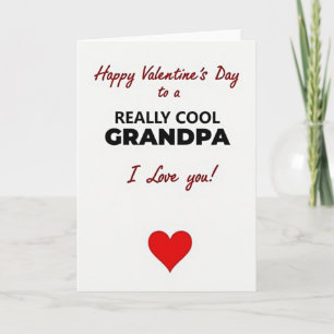 Cool Grandpa Valentinstagskarte Karte