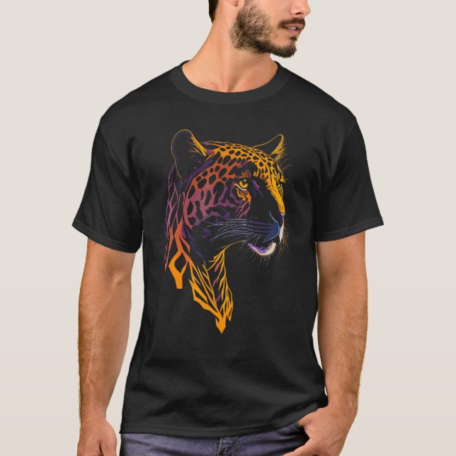 Cool Graphic Jaguar   Panthera onca Familly Matchi T-Shirt (Vorderseite)
