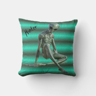 Cool Grau Alien Pillow Kissen