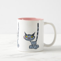 Cool Grau Cartoon Cat